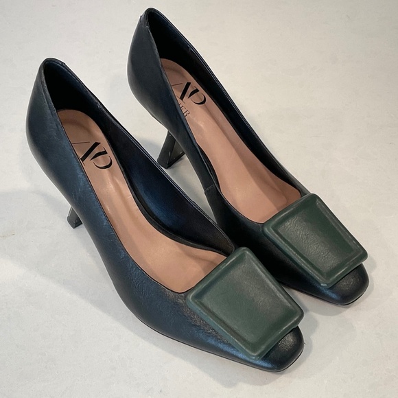 ATELIER PIETRINI Italy Heels Black Green  Size 37 - Picture 6 of 10